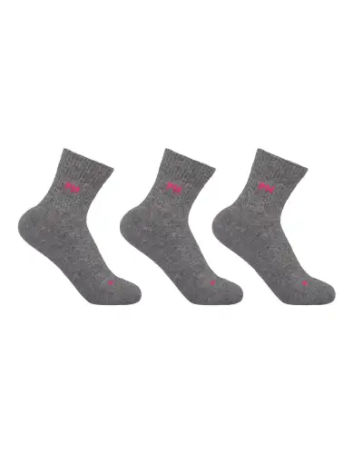 Women PEPER HAROW 3 Pack Essential Quarter Womens Sport Socks - Grey £24.00