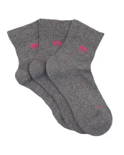 Women PEPER HAROW 3 Pack Essential Quarter Womens Sport Socks - Grey £24.00