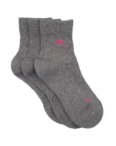 Women PEPER HAROW 3 Pack Essential Quarter Womens Sport Socks - Grey £24.00