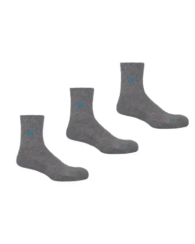 Men PEPER HAROW 3 Pack Essential Quarter Mens Sport Socks - Grey £27.00