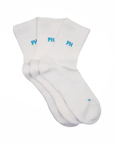 Men PEPER HAROW 3 Pack Essential Quarter Mens Sport Socks - White £27.00