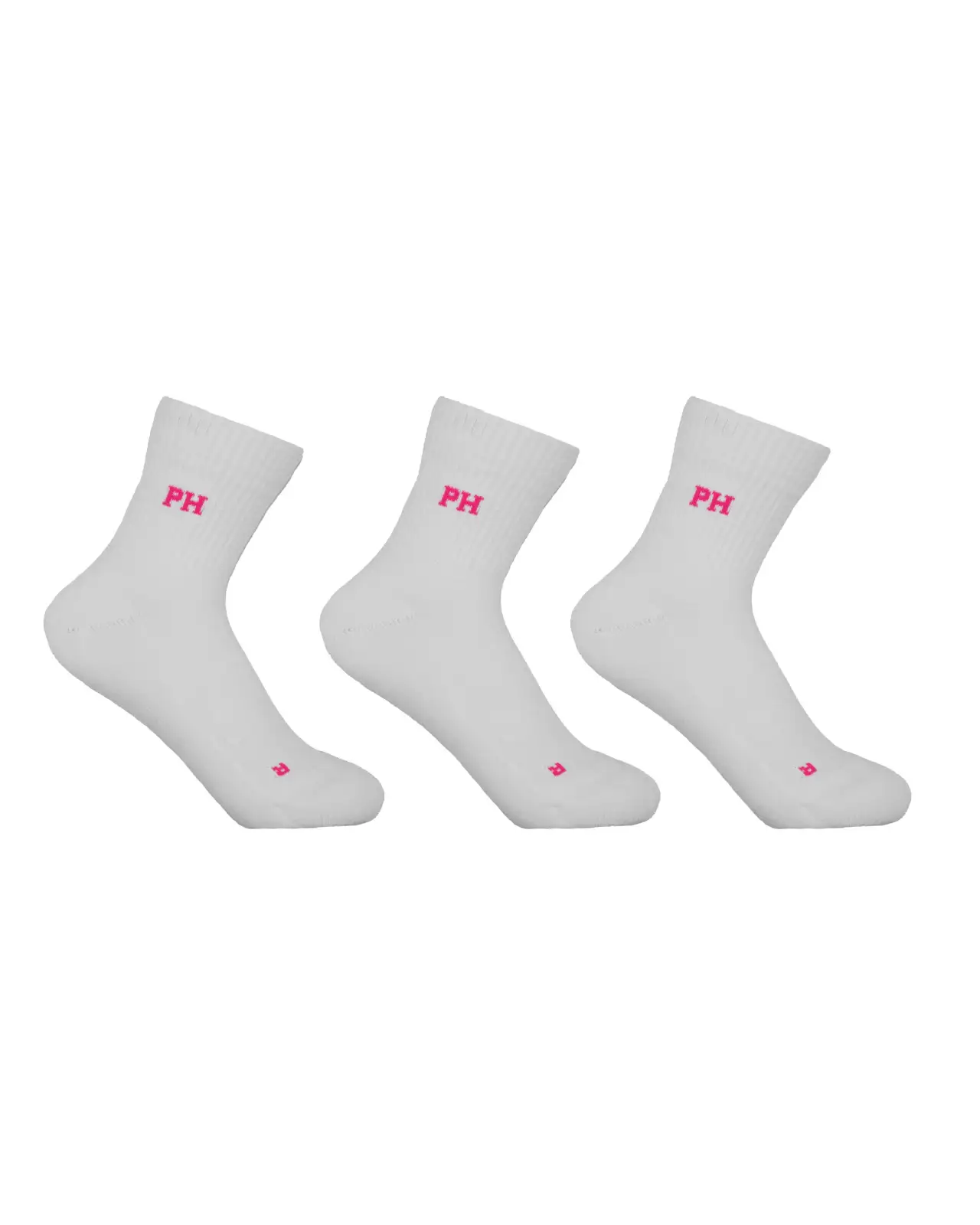 Women PEPER HAROW 3 Pack Essential Quarter Womens Sport Socks - White £24.00