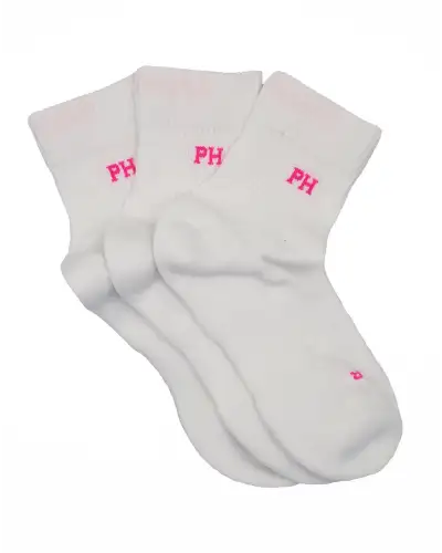 Women PEPER HAROW 3 Pack Essential Quarter Womens Sport Socks - White £24.00