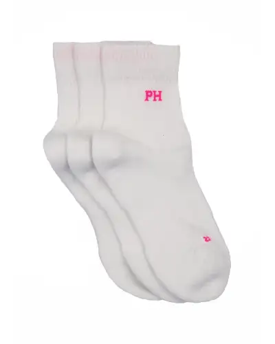 Women PEPER HAROW 3 Pack Essential Quarter Womens Sport Socks - White £24.00