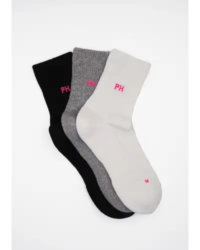Women PEPER HAROW 3 Pack Essential Quarter Womens Sport Socks - Mixed £24.00