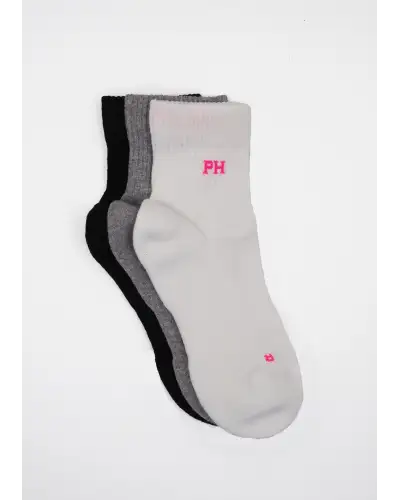 Women PEPER HAROW 3 Pack Essential Quarter Womens Sport Socks - Mixed £24.00