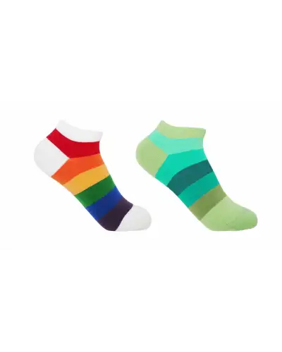 Block Stripe Womens Trainer Socks Bundle - Rainbow Earth | PEPER HAROW PH 7708428239022 Women Sock