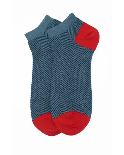 Men PEPER HAROW Lux Taylor Mens Trainer Socks - Blue £13.00