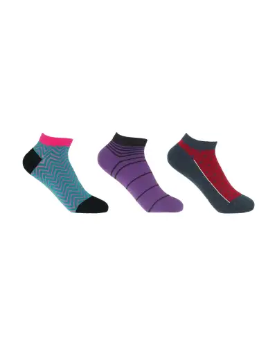 Womens Trainer Sock Bundle - Zigzag Retro Polka | PEPER HAROW PH 8008757477550 Women Sock