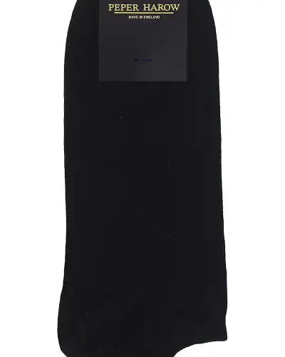 Men PEPER HAROW Classic Mens Trainer Socks - Black £13.00