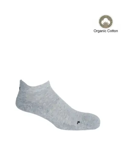 Sport PEPER HAROW MenS Organic Trainer Sports Sock 3 Pack - Orange Grey And Blue £36.00