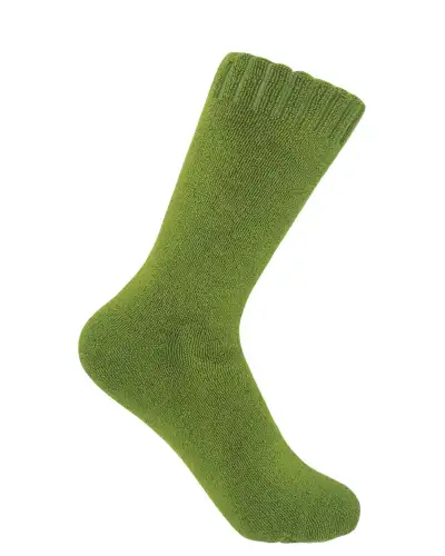 Women PEPER HAROW Ribbed Cuff Womens Bed Socks - Green £15.00