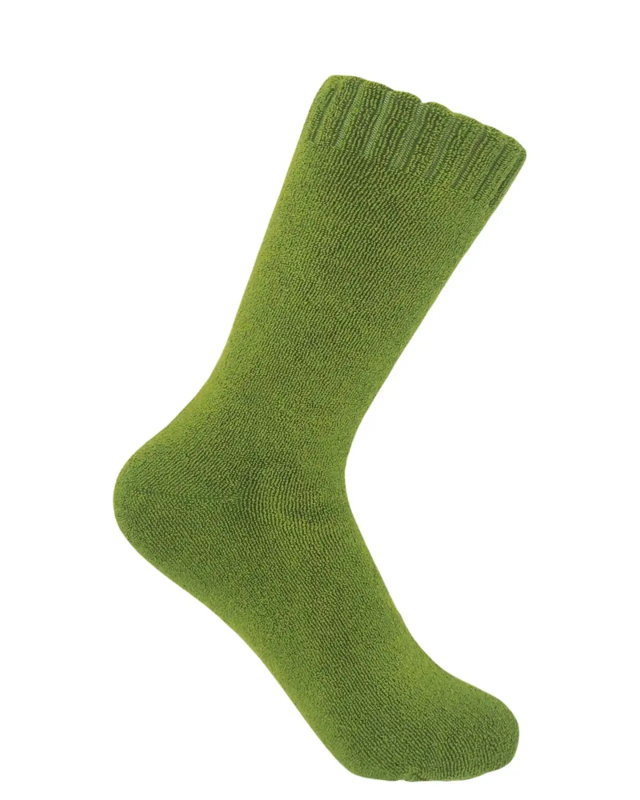 Women PEPER HAROW Ribbed Cuff Womens Bed Socks - Green £15.00