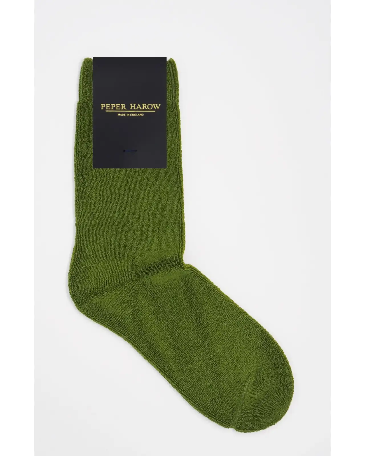 Ribbed Cuff Mens Bed Socks - Green | PEPER HAROW PH 7526459834542 Men Sock