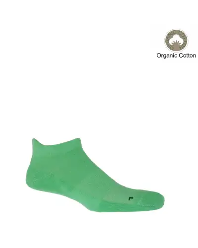 Sport PEPER HAROW MenS Organic Trainer Sports Sock 3 Pack - Green Red And White £36.00