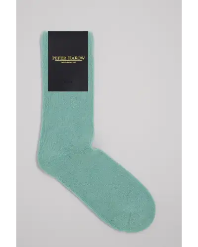Men PEPER HAROW Ribbed Cuff Mens Bed Socks - Blue £15.00