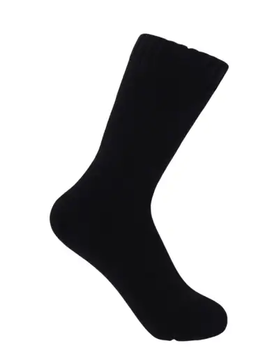 Women PEPER HAROW Ribbed Cuff Womens Bed Socks - Black £15.00