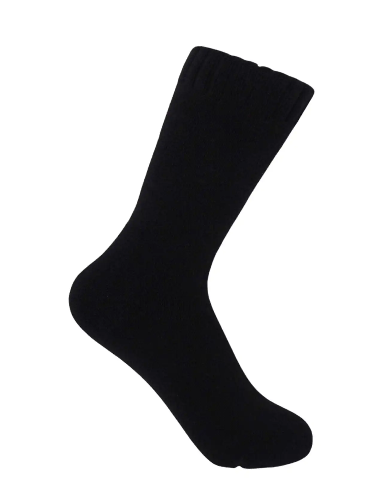 Women PEPER HAROW Ribbed Cuff Womens Bed Socks - Black £15.00