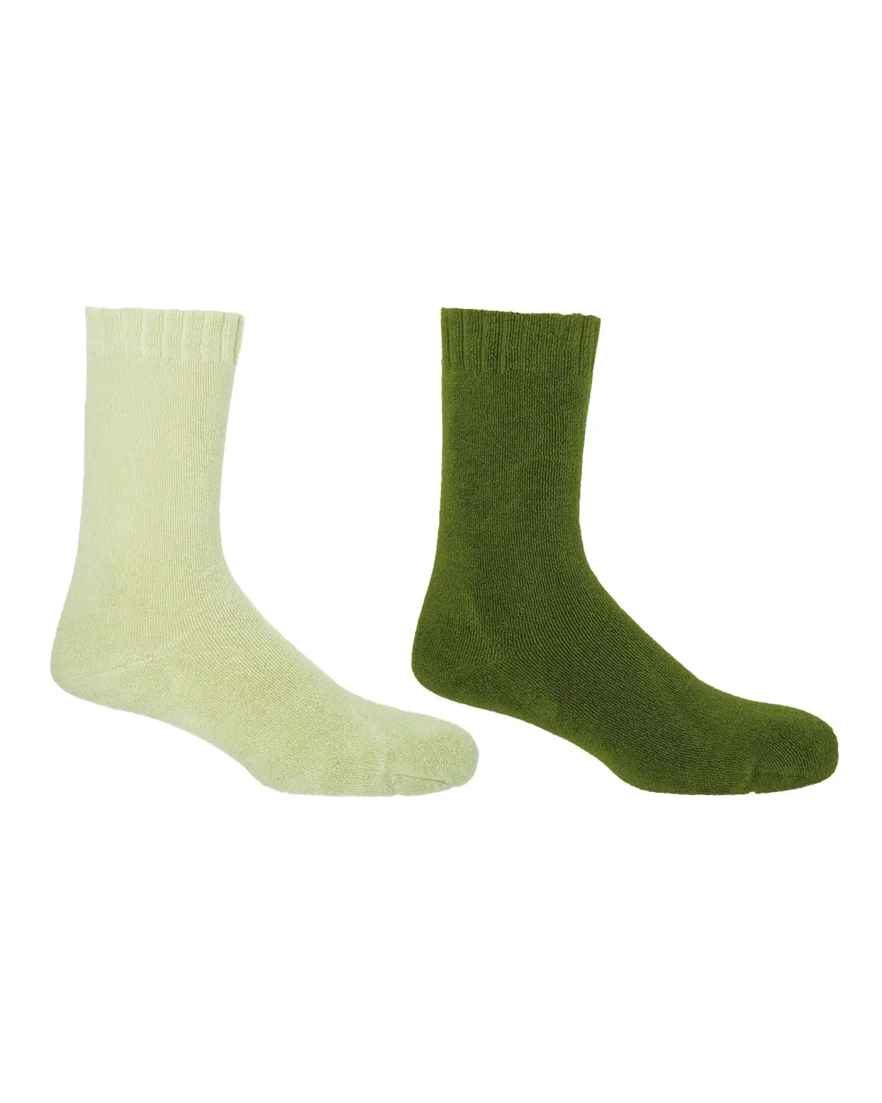 Men PEPER HAROW Ribbed Cuff Mens Bed Socks Bundle - Cream Green £24.00