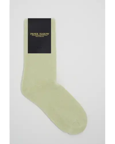 Men PEPER HAROW Ribbed Cuff Mens Bed Socks Bundle - Cream Green £24.00