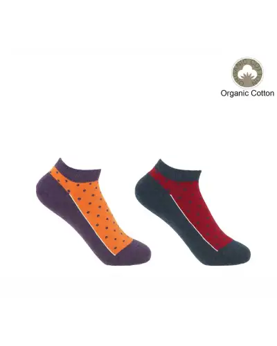 Polka Womens Organic Trainer Socks Bundle - Berry Denim | PEPER HAROW PH 7643107754158 Women Sock