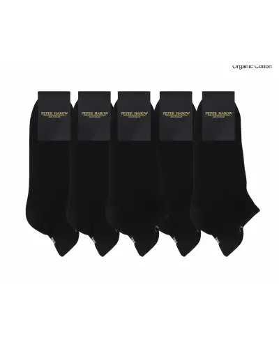 Men PEPER HAROW Mens Black Trainer Sport Socks Bundle - Organic £59.00