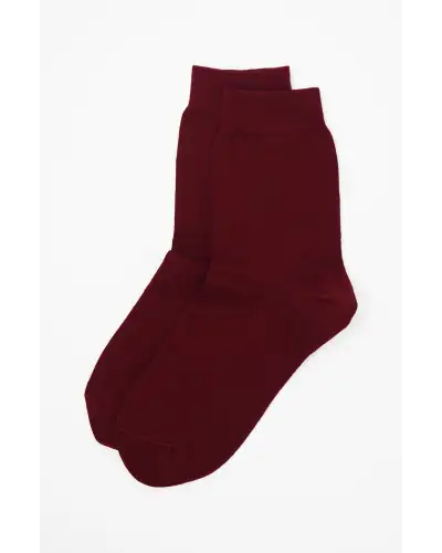 Women PEPER HAROW Classic Womens Socks - Burgundy £15.00