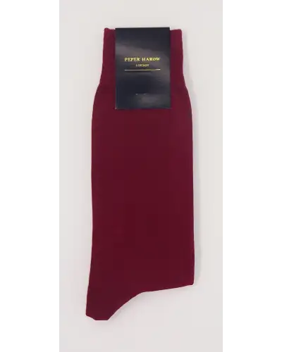 Men PEPER HAROW Classic Mens Socks - Burgundy £16.00