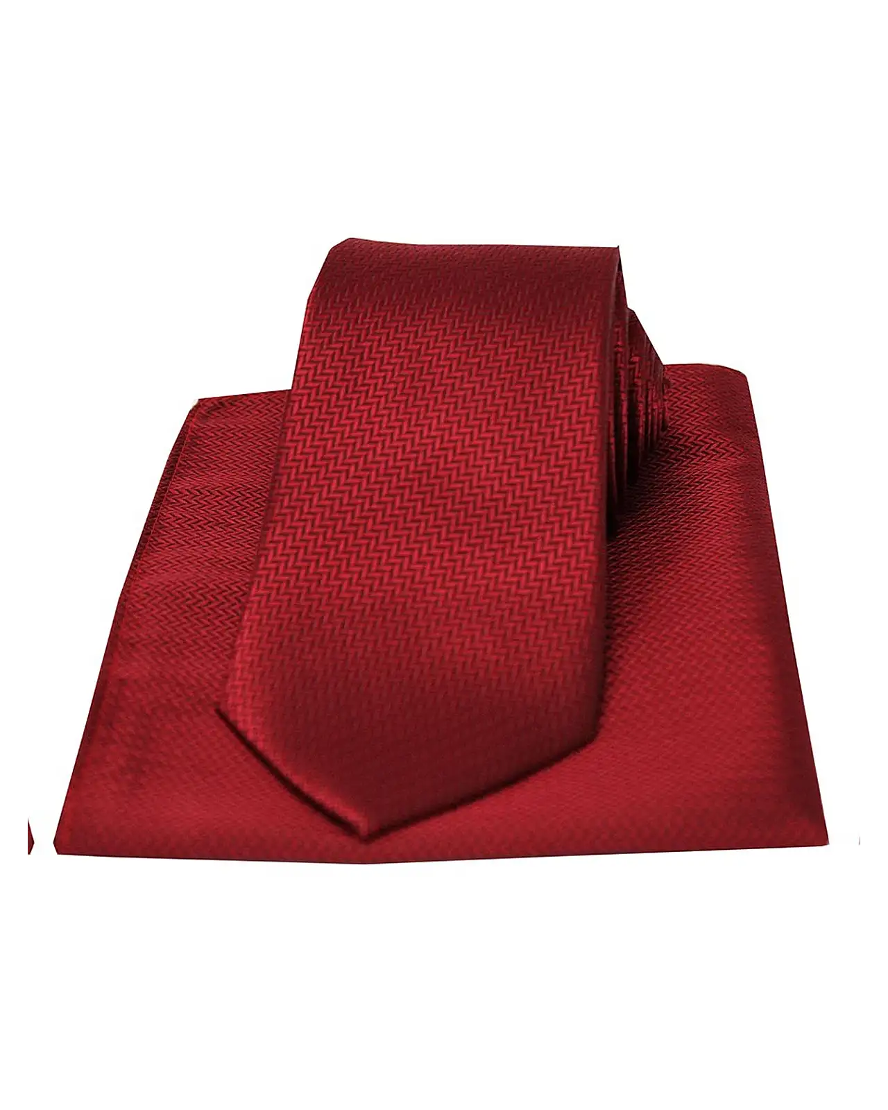 Pocket Square Soprano Ties Soprano Burgundy Herringbone Silk Tie And Pocket Square £34.00