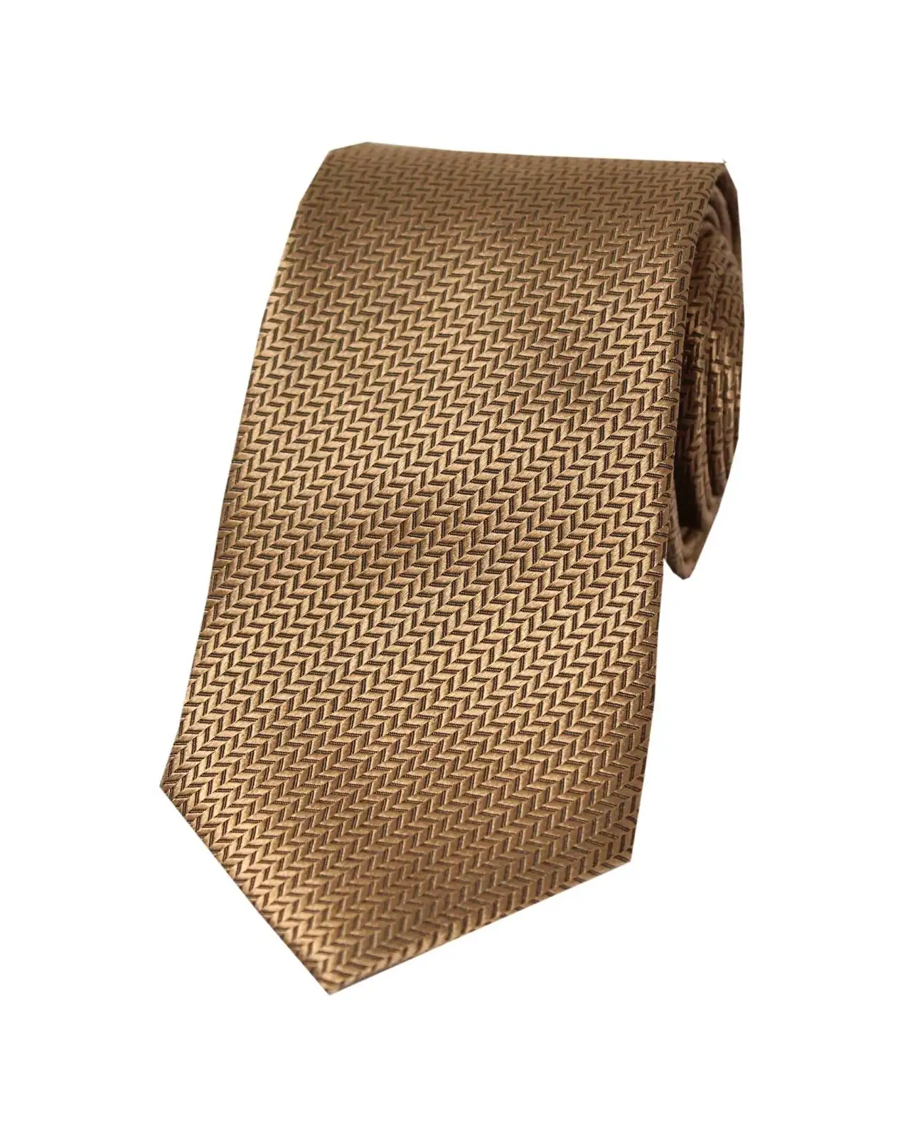 Silk Ties Soprano Ties Soprano Bronze Herringbone Silk Tie £23.00