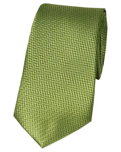 Silk Ties Soprano Ties Soprano Pistachio Herringbone Silk Tie £23.00