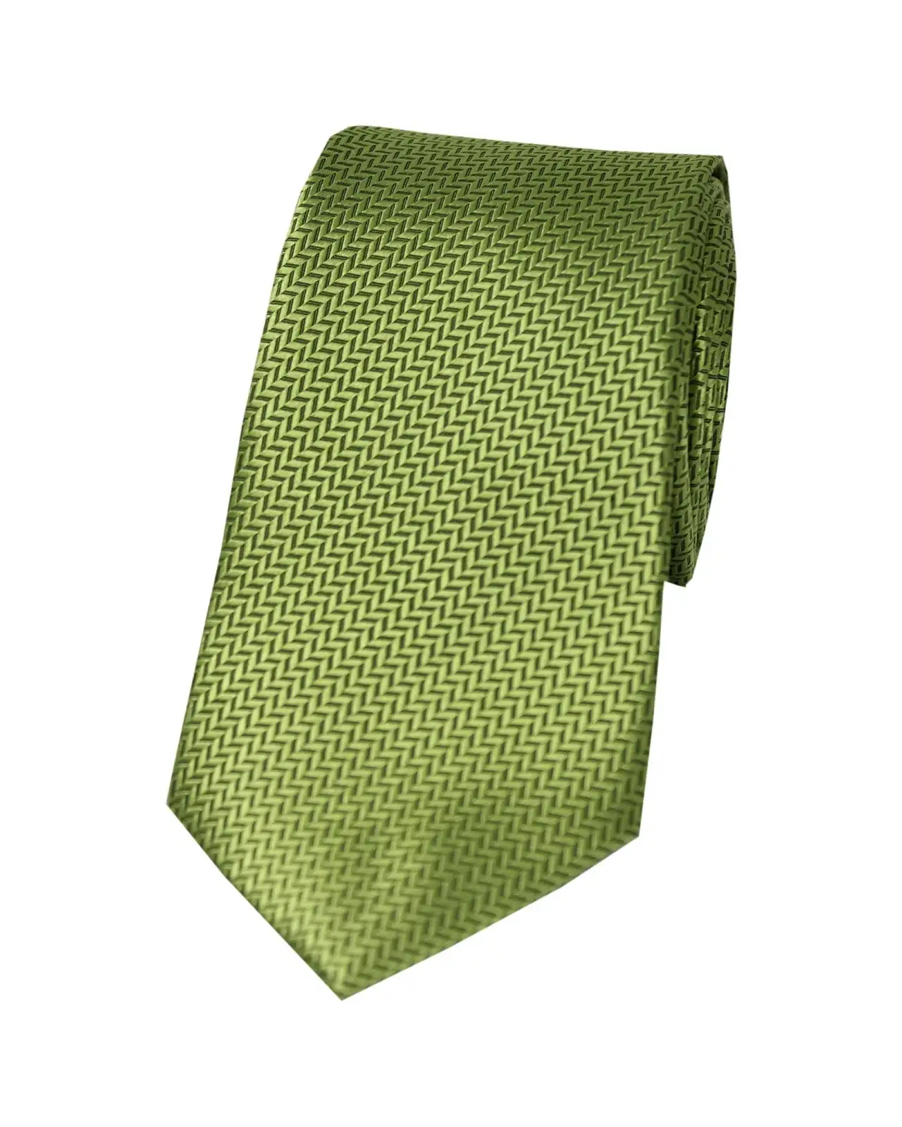Silk Ties Soprano Ties Soprano Pistachio Herringbone Silk Tie £23.00