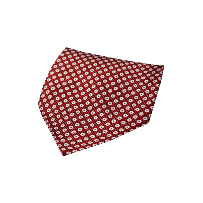 Silk Hankies Soprano Ties Soprano Red With White And Blue Spots Silk Hanky £15.00