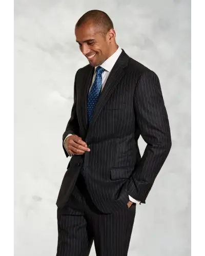 Suit Jackets Brook Taverner Regular Fit Epsom Grey Pinstripe Wool Suit Jacket £134.00