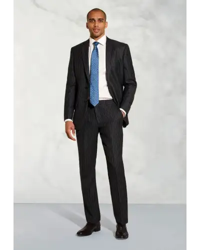Suit Jackets Brook Taverner Regular Fit Epsom Grey Pinstripe Wool Suit Jacket £134.00
