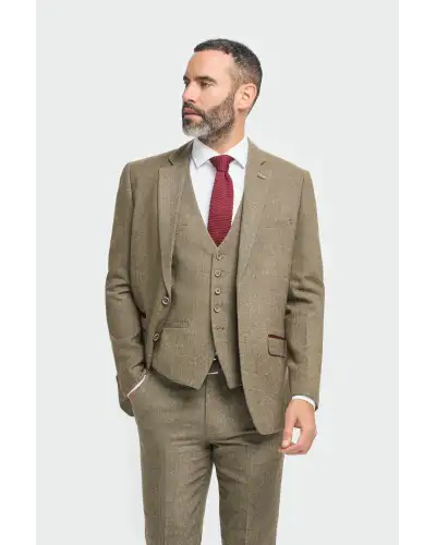 Blazers Victory and Innsbruck Gaston Sage Tweed Slim Fit Blazer £50.00