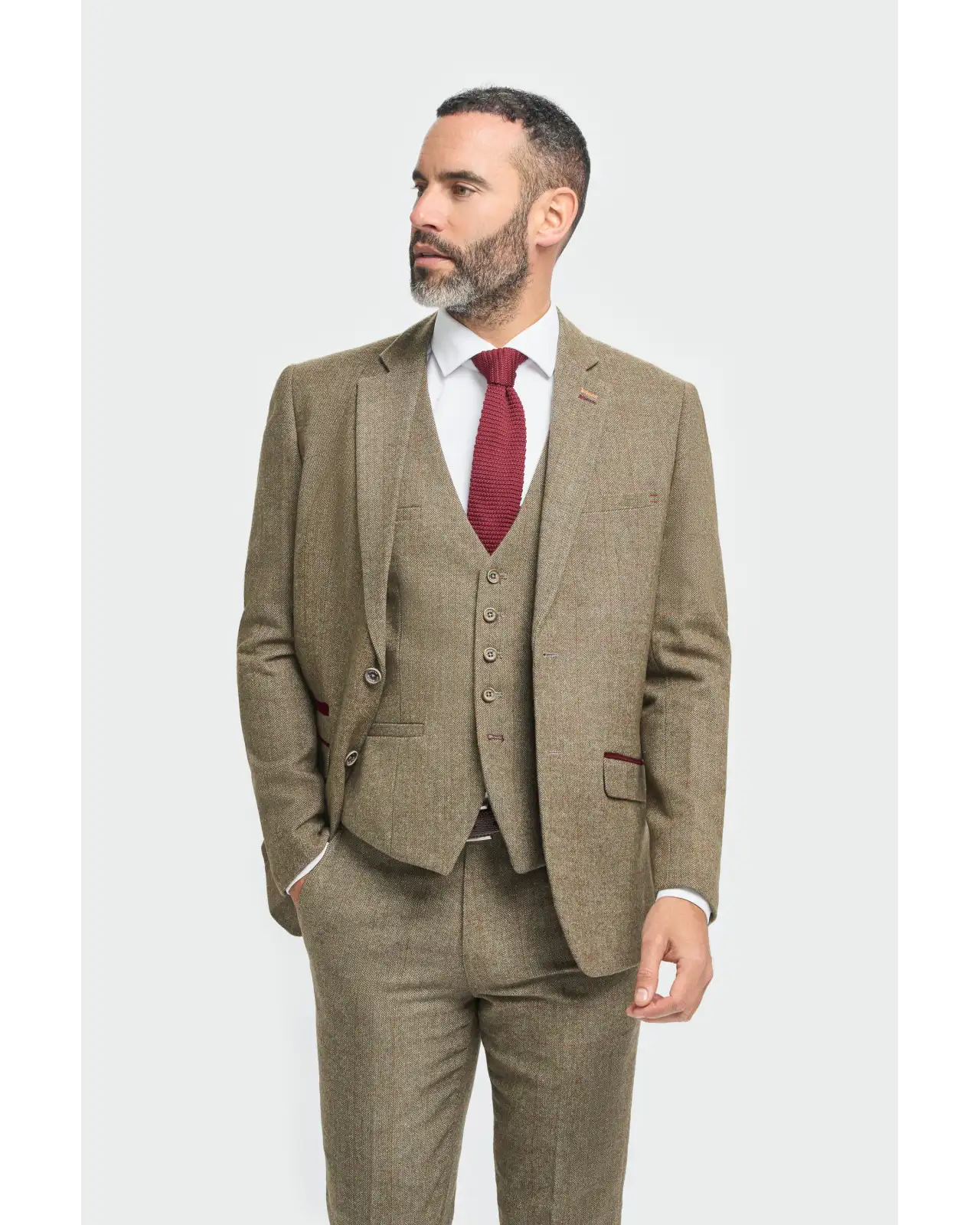 Blazers Victory and Innsbruck Gaston Sage Tweed Slim Fit Blazer £50.00