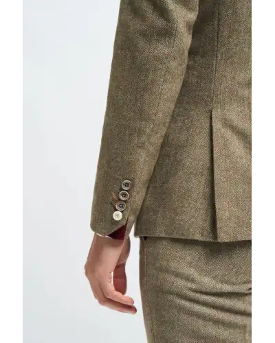 Blazers Victory and Innsbruck Gaston Sage Tweed Slim Fit Blazer £50.00