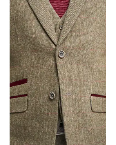 Blazers Victory and Innsbruck Gaston Sage Tweed Slim Fit Blazer £50.00
