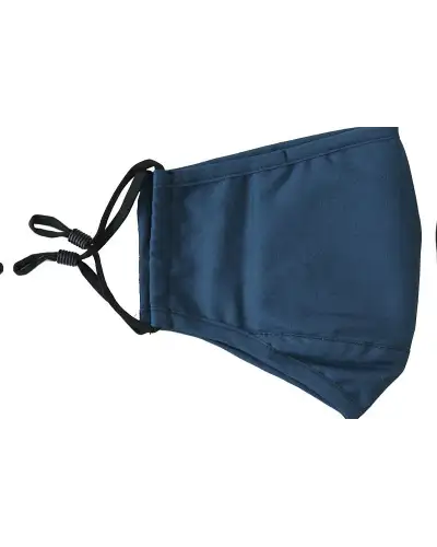 Face Masks Soprano Ties Plain Blue 100pc Cotton Washable And Reusable Face Mask £14.00