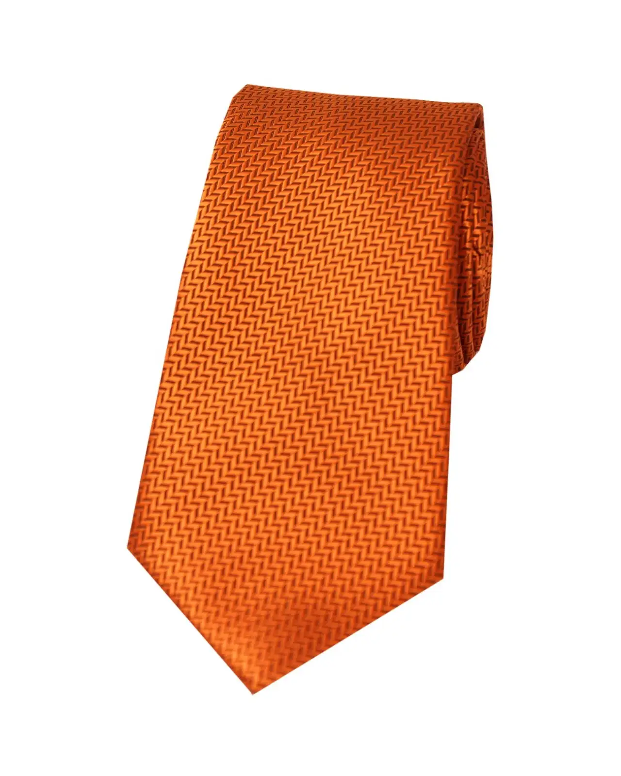 Polyester Ties Soprano Ties Soprano Herringbone Rust Polyester Tie £15.00
