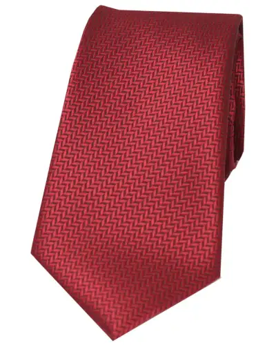 Polyester Ties Soprano Ties Soprano Herringbone Burgundy Polyester Tie £15.00