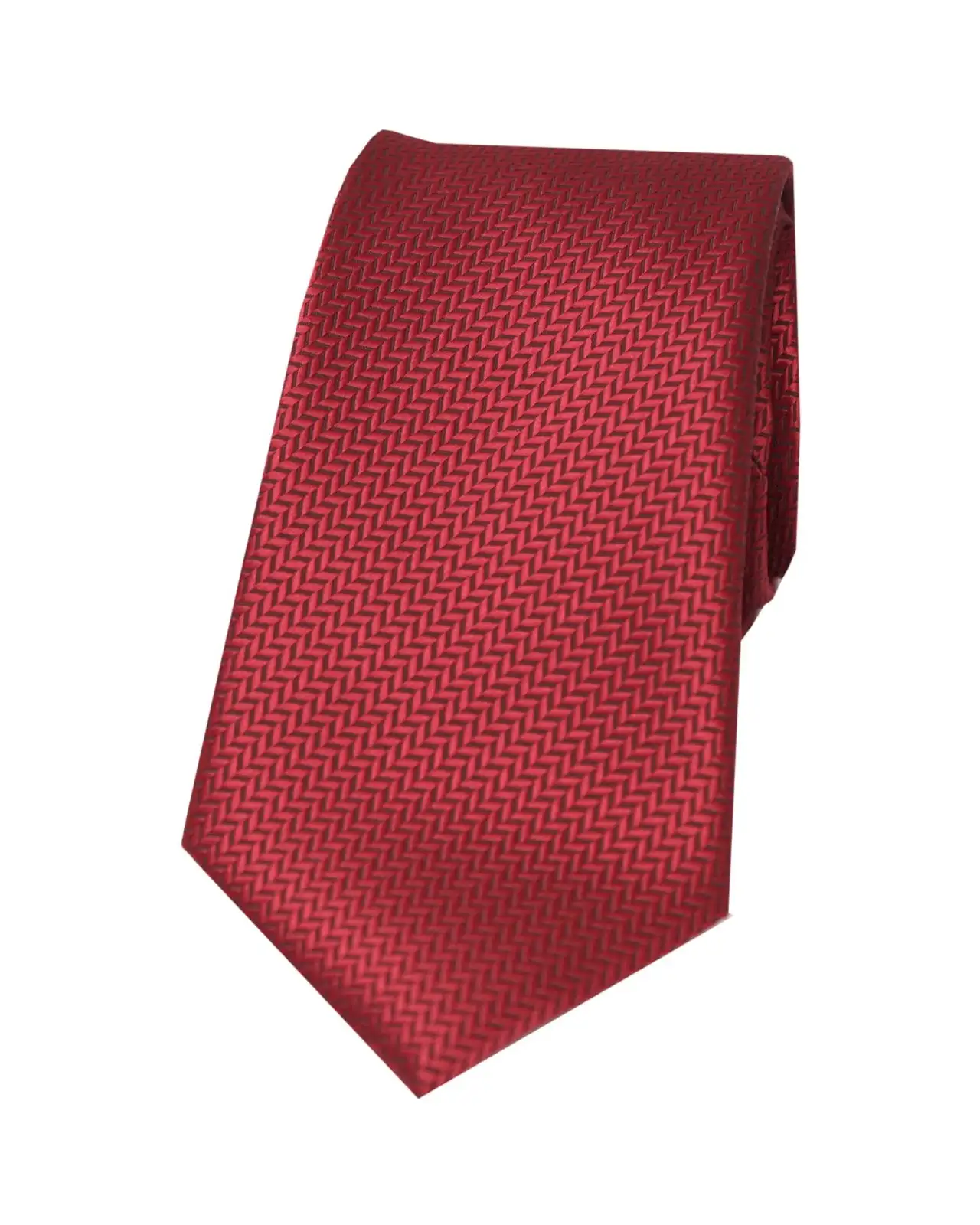 Polyester Ties Soprano Ties Soprano Herringbone Burgundy Polyester Tie £15.00