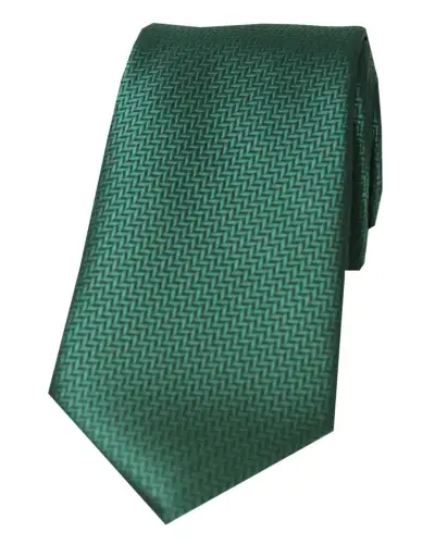Polyester Ties Soprano Ties Soprano Herringbone Racing Green Polyester Tie £15.00