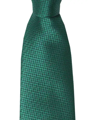 Polyester Ties Soprano Ties Soprano Herringbone Racing Green Polyester Tie £15.00
