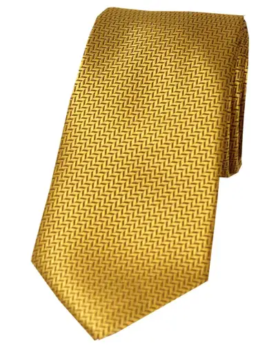 Polyester Ties Soprano Ties Soprano Plain Gold Herringbone Polyester Tie £15.00