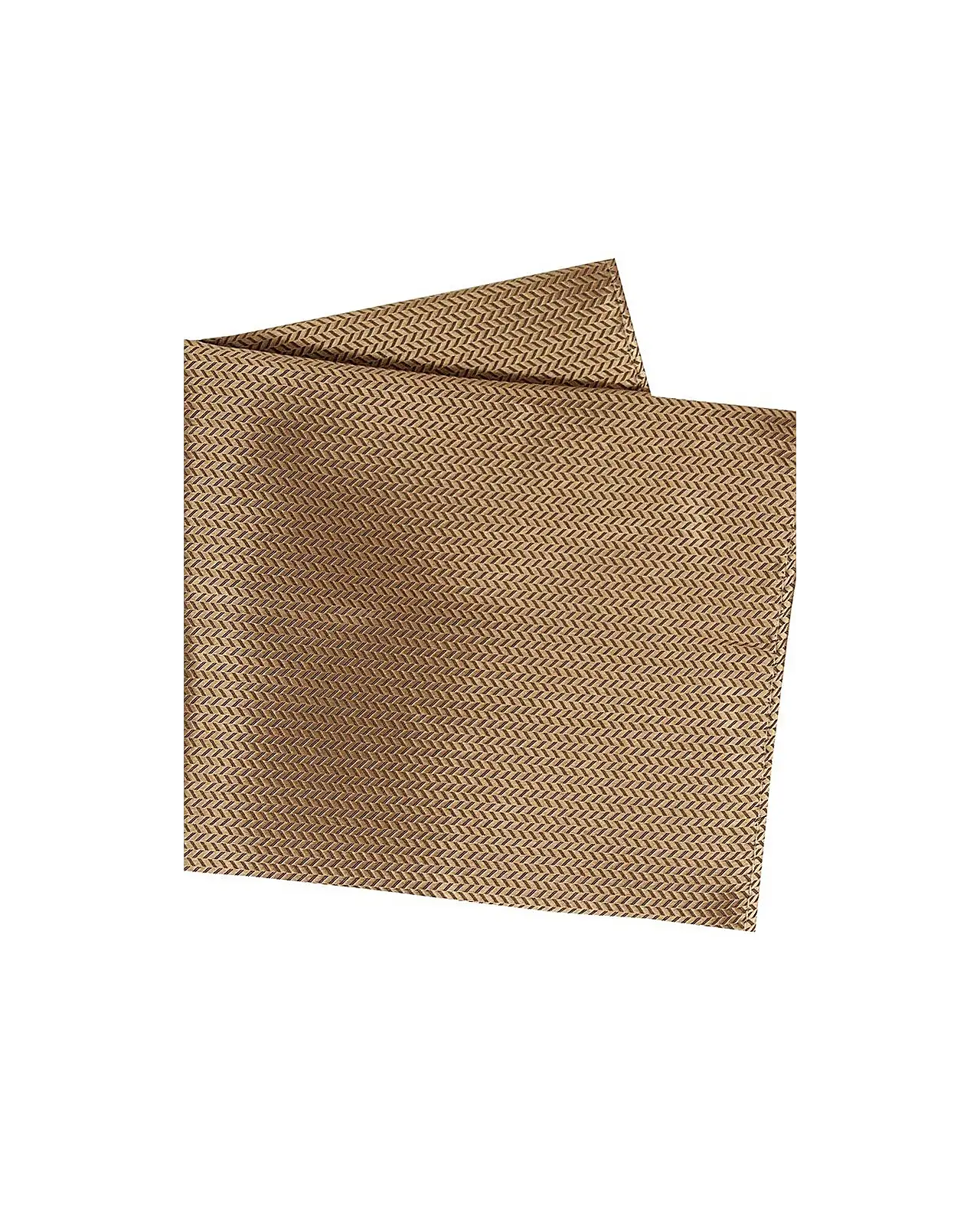 Pocket Square Soprano Ties Soprano Bronze Herringbone Silk Pocket Square £15.00