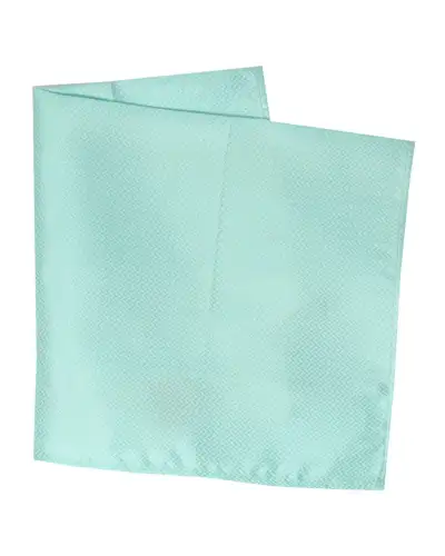 Pocket Square Soprano Ties Soprano Cyan Herringbone Silk Pocket Square £15.00