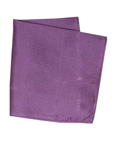 Pocket Square Soprano Ties Soprano Lilac Herringbone Silk Pocket Square £15.00