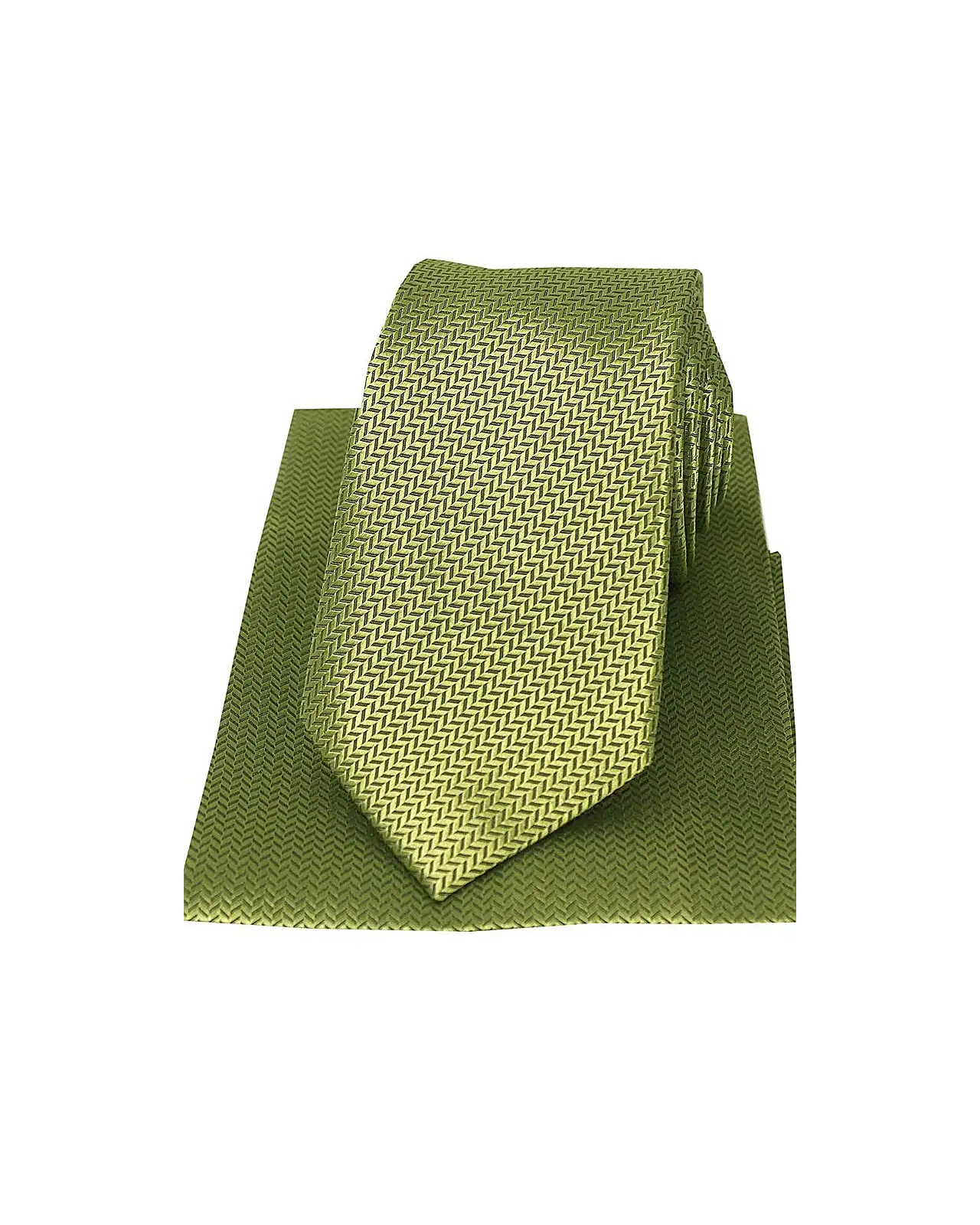 Silk Hankies Soprano Ties Soprano Pistachio Herringbone Silk Tie And Hanky Set £34.00